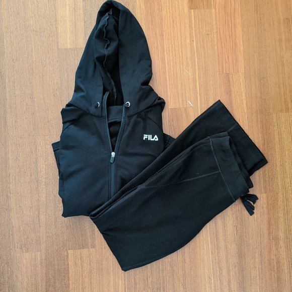 black fila tracksuit